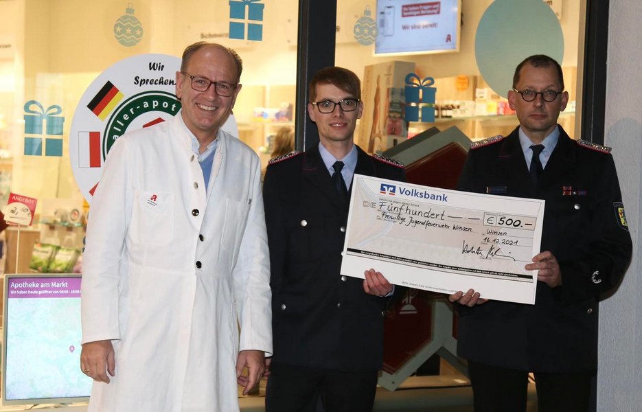 Übergabe der Spende