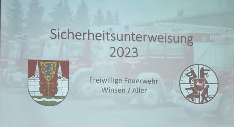 Startfolie Powerpoint Sicherheitsbelehrung