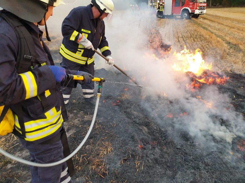 Arbeiten mit Löschrucksack