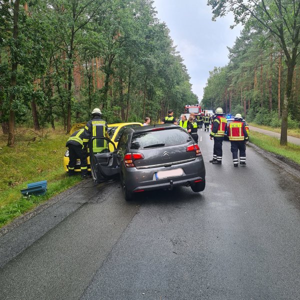 verunfallte Fahrzeuge