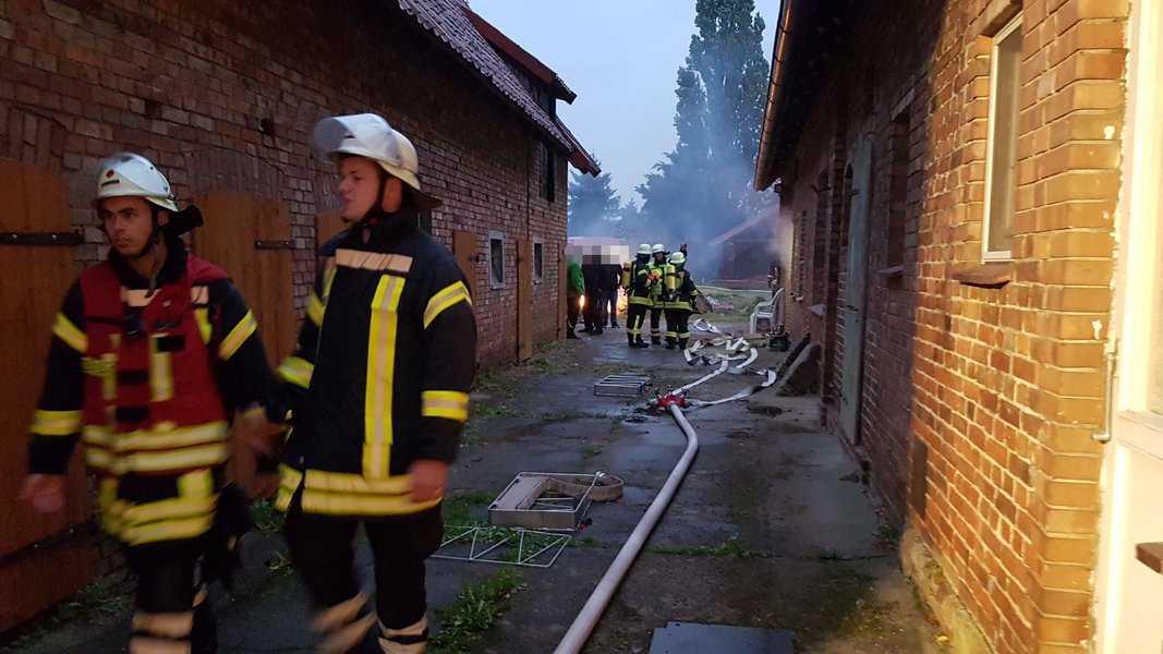 Perspektive von der Einsatzstelle weg