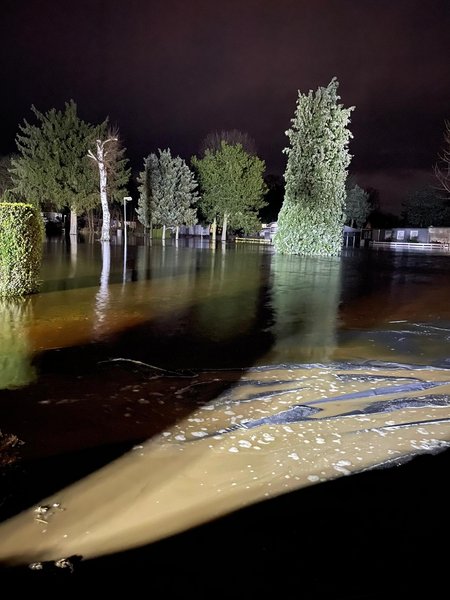 überflutete Fläche