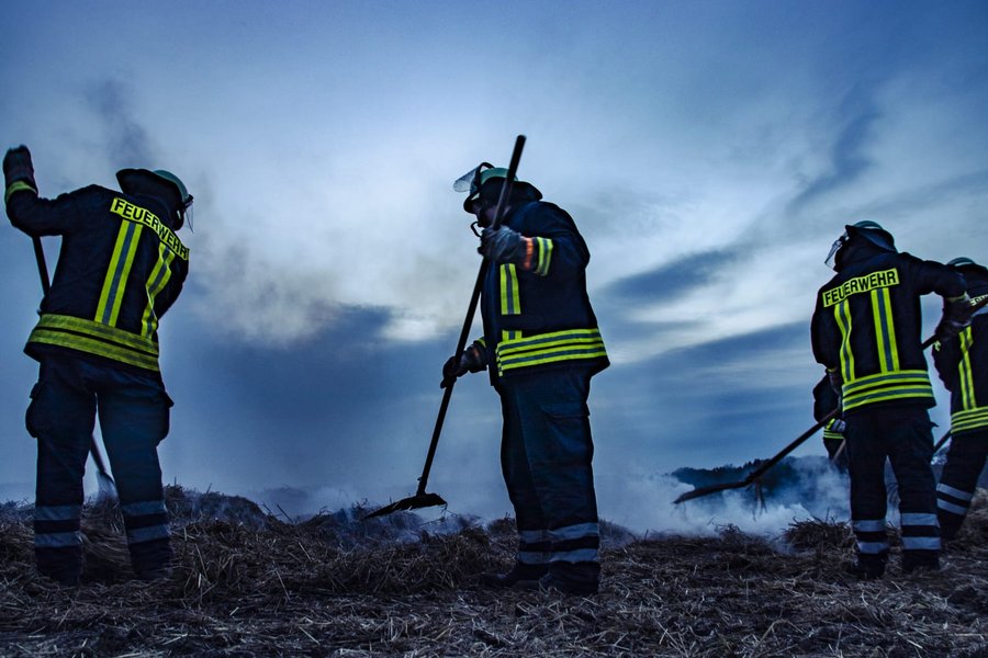 Brandbekämpfung mit Feuerpatschen