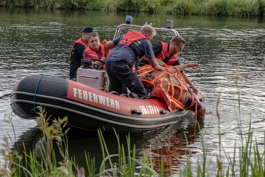 Rettung vom Boot aus