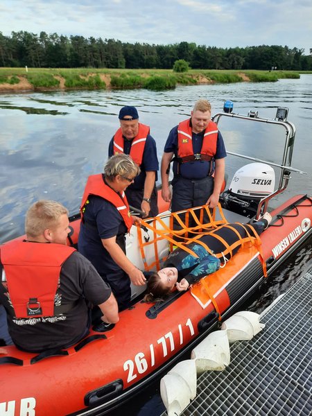 Rettungsboot im Einsatz
