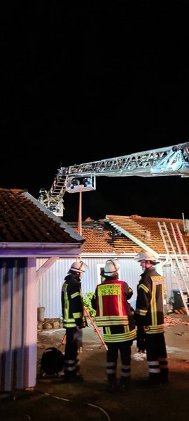 Drehleiter im Einsatz