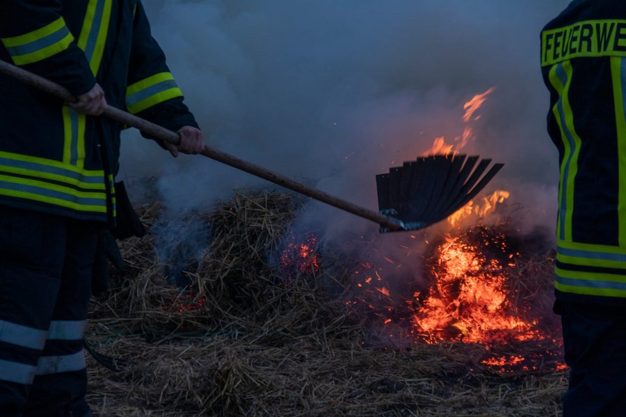 Brandbekämpfung mit Patsche