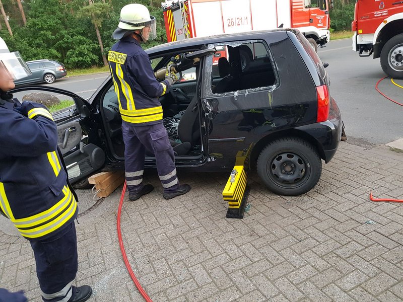 Rettungsschere im Einsatz
