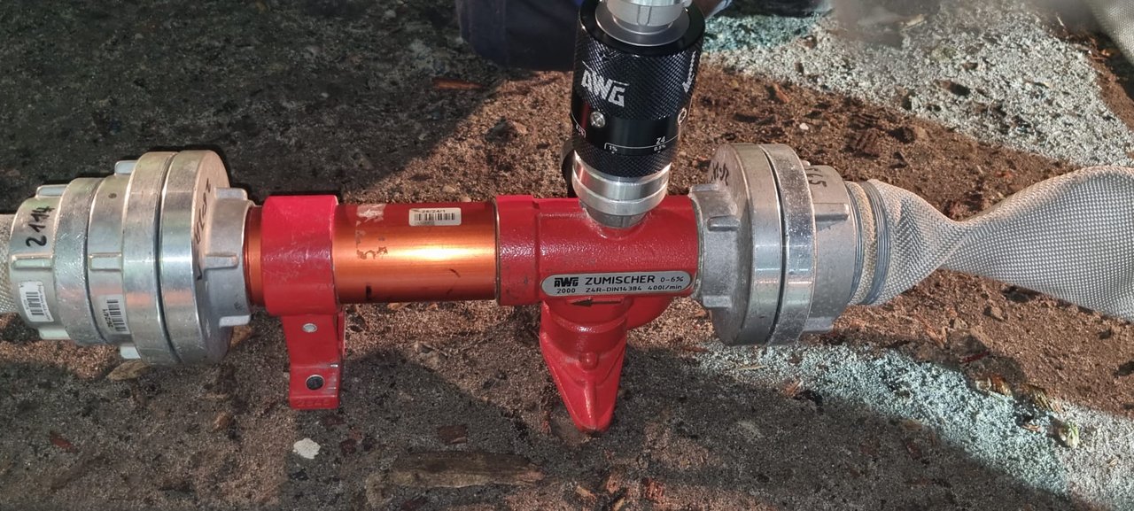 montierter Schaumzumischer