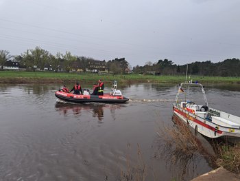 Boot auf der Aller