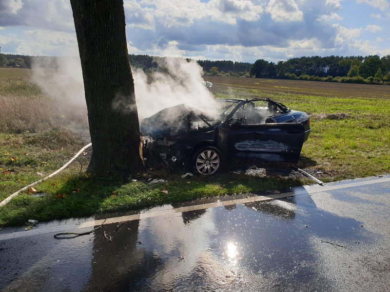 PKW nach dem Ablöschen