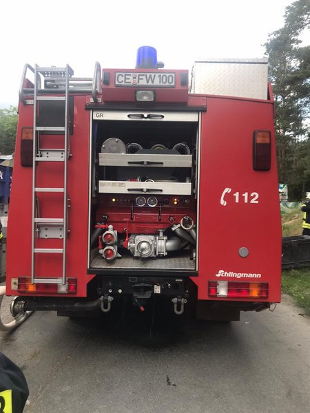 Fahrzeugbild Feuerwehrwagen Heck