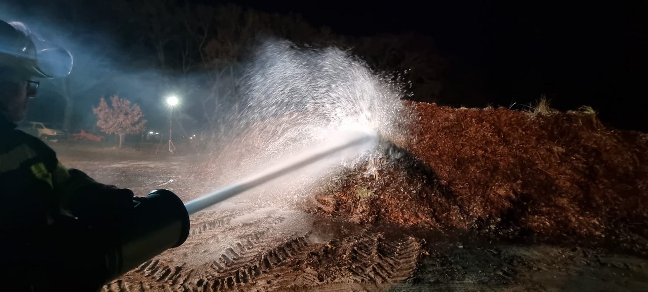 Schaumrohr im Einsatz