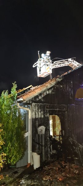 Drehleiter im Einsatz