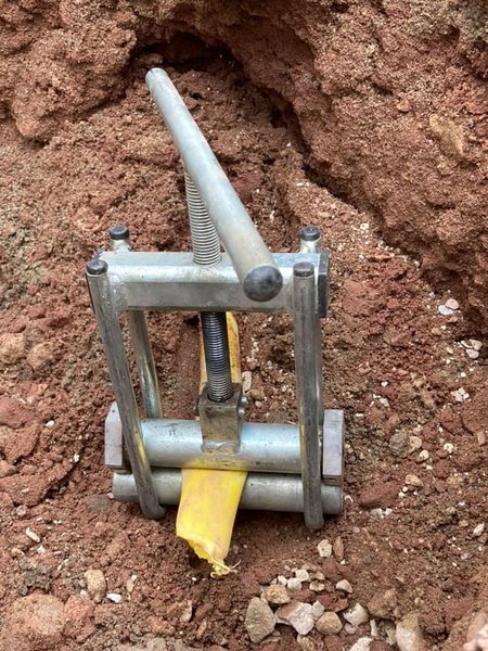 Gasleitung abgeschoben