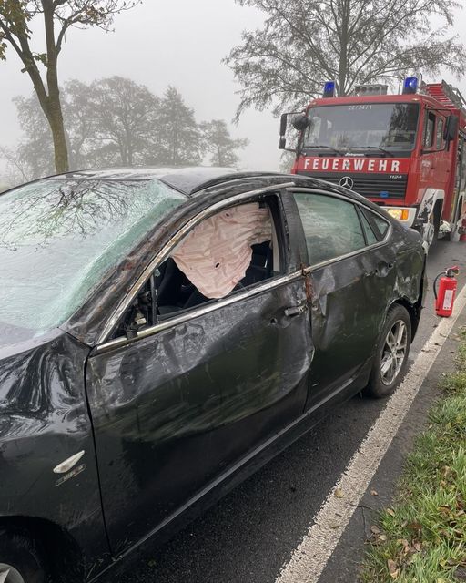 verunfalltes Fahrzeug