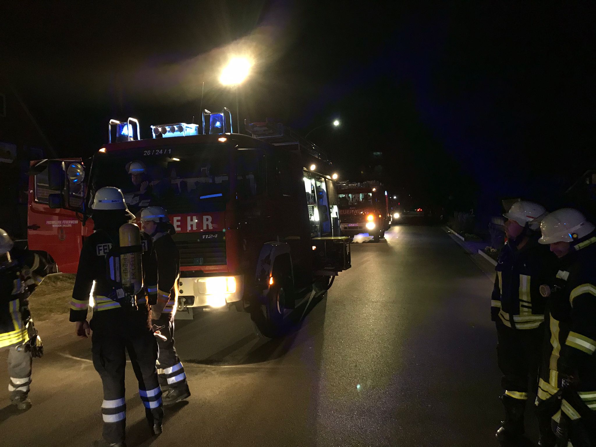 eingesetzte Fahrzeuge in Aufstellung
