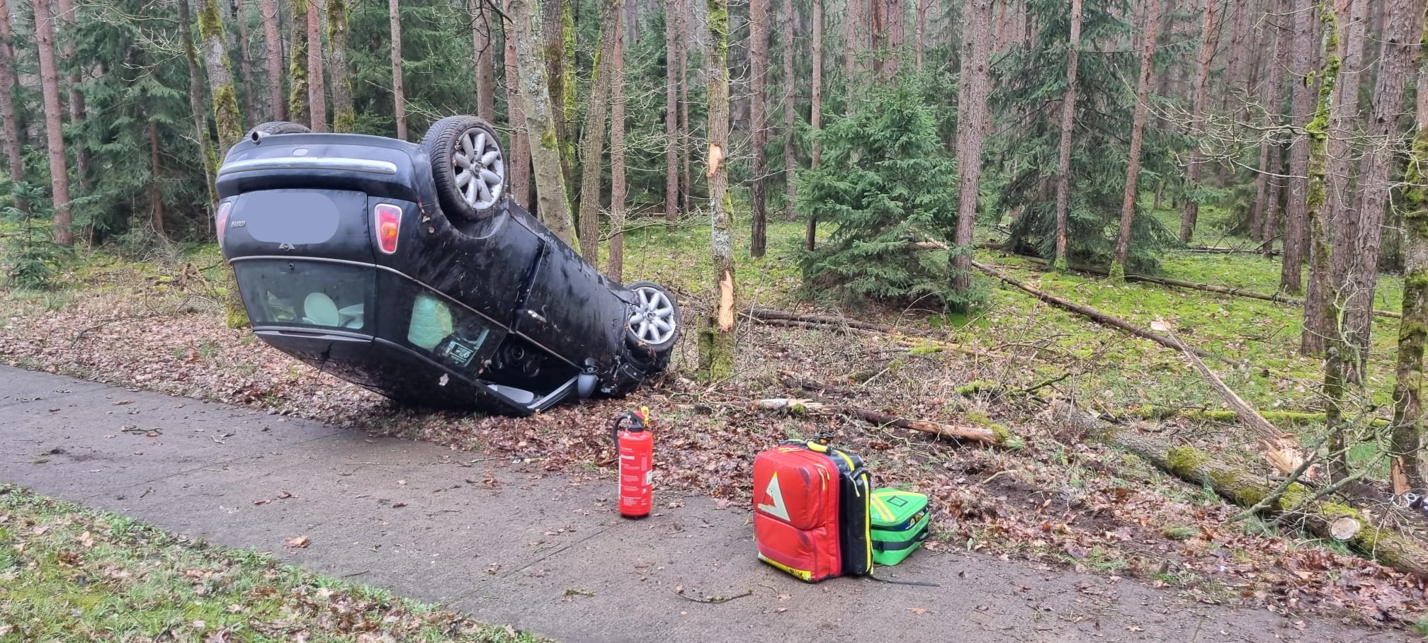 verunfallter PKW
