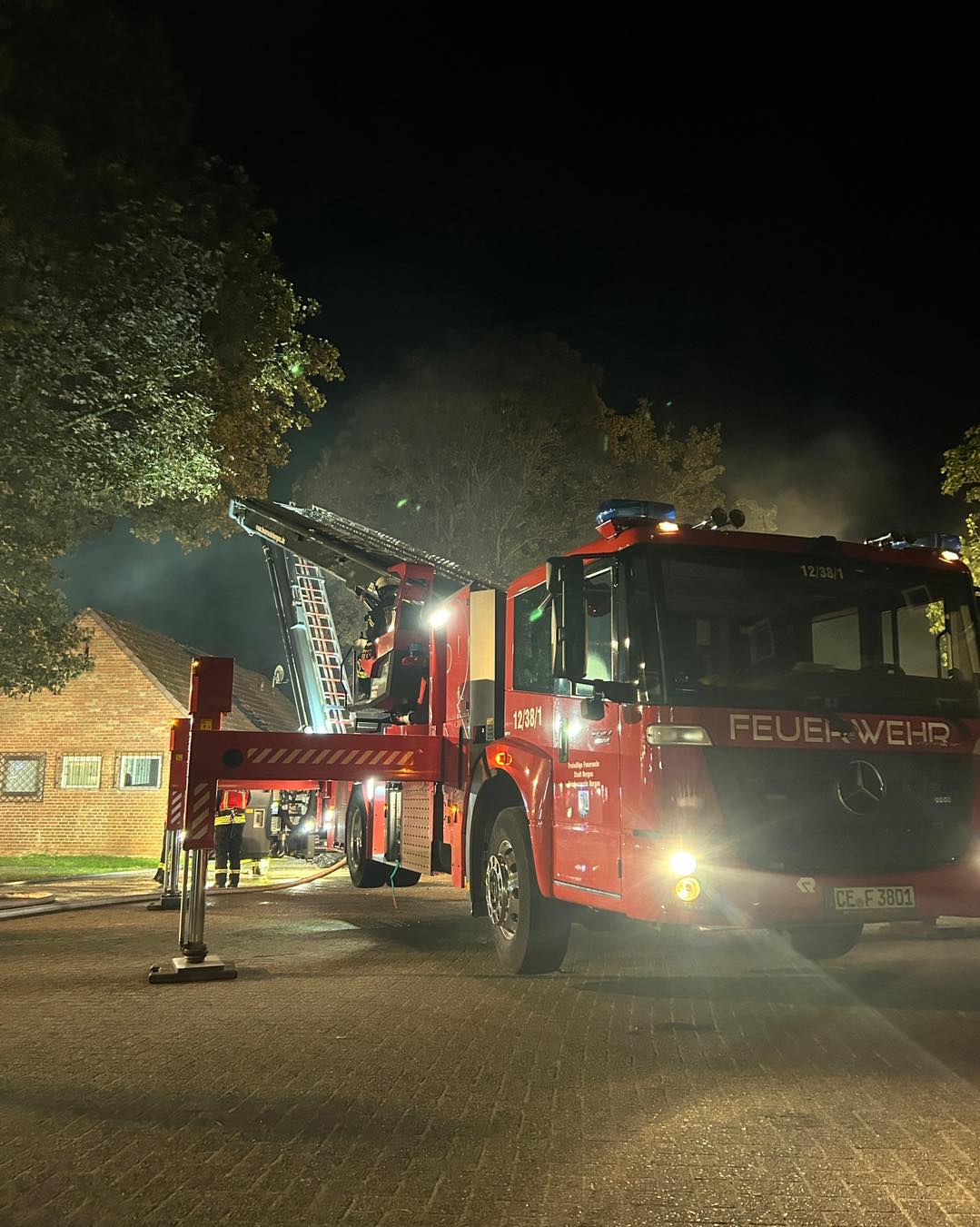 Hubarbeitsbühne im Einsatz
